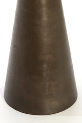 Dark Brown Marble Ynez Side Table, 29x43 cm