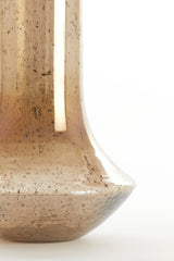 Amber Glass Vase with Stone Finish, 25x40 cm Leanna Design