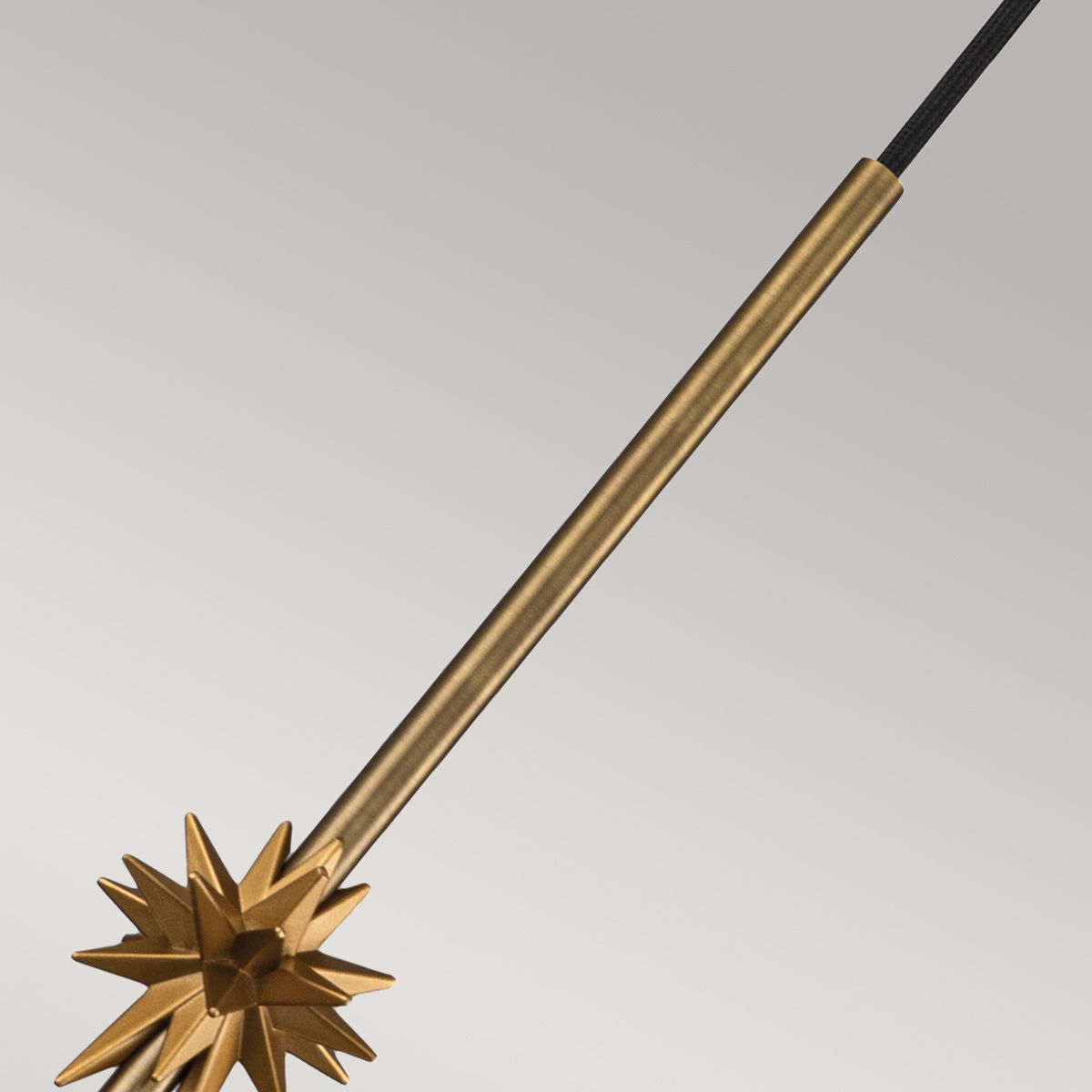 Etoile 1lt Medium Pendant - Aged Brass and Gold Leaf Aged Brass and Gold Leaf