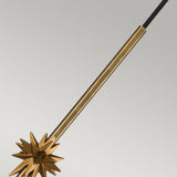 Etoile 1lt Medium Pendant - Aged Brass and Gold Leaf Aged Brass and Gold Leaf