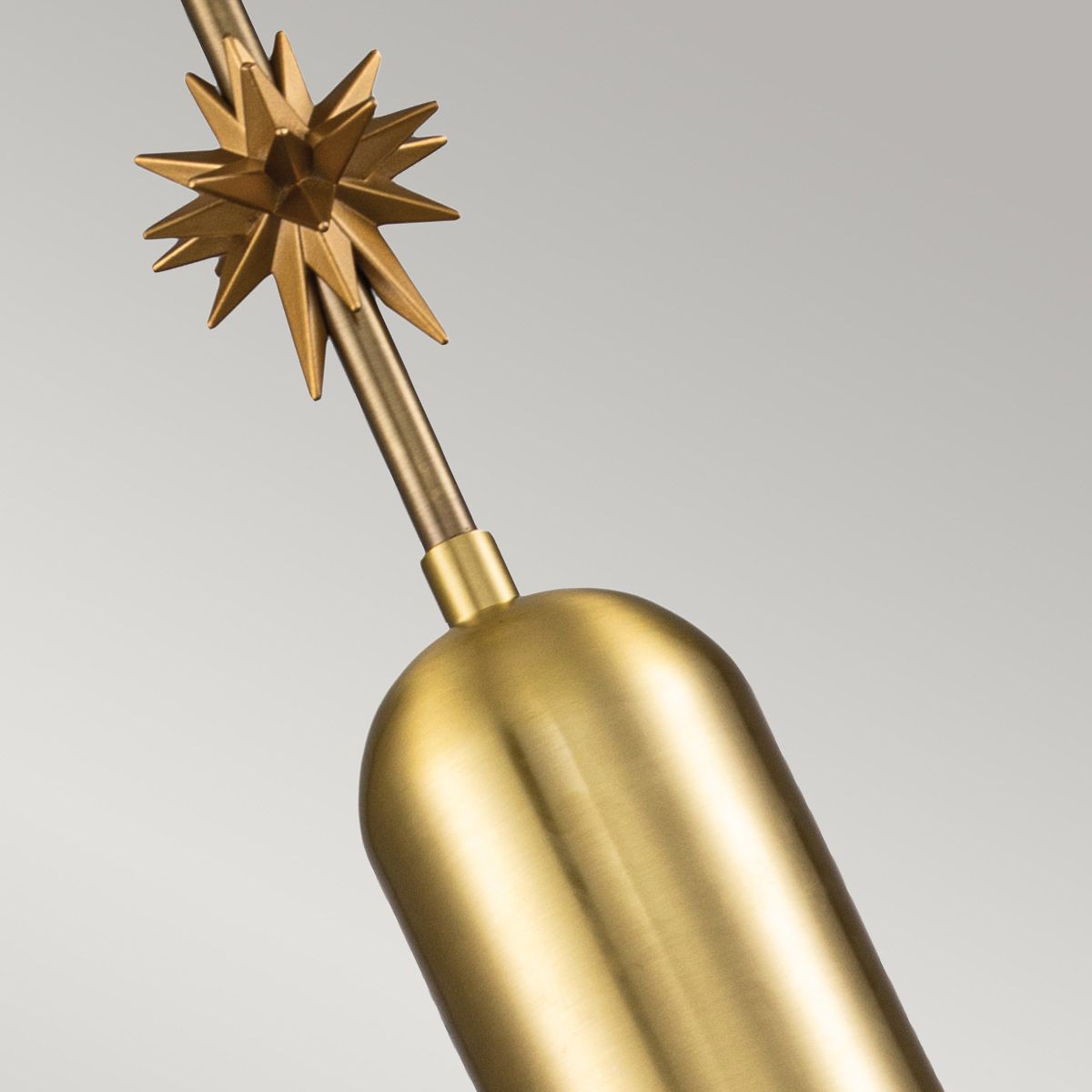 Etoile 1lt Medium Pendant - Aged Brass and Gold Leaf Aged Brass and Gold Leaf