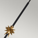 Etoile 1lt Medium Pendant - Matte Black and Gold Leaf Matte Black and Gold Leaf
