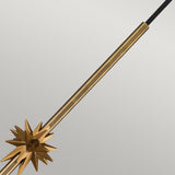 Etoile 1lt Small Pendant - Aged Brass and Gold Leaf Aged Brass and Gold Leaf