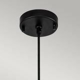 Etoile 1lt Small Pendant - Matte Black and Gold Leaf Matte Black and Gold Leaf