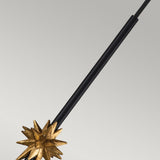 Etoile 1lt Small Pendant - Matte Black and Gold Leaf Matte Black and Gold Leaf