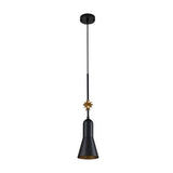 Etoile 1lt Small Pendant - Matte Black and Gold Leaf Matte Black and Gold Leaf