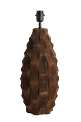 Rustic Chocolate Brown Wooden Lamp Base Ø21x46 cm