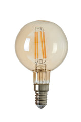 Amber Dimmable E14 4W LED Globe Ø6 cm Light Bulb