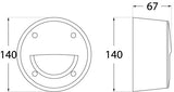 Extraleti 100 EL Round 3W GX53 LED CCT, Surface Bricklight, Black/Opal