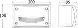 Extraleti 200 HS 3W GX53 LED CCT, Surface Bricklight, Black/Opal