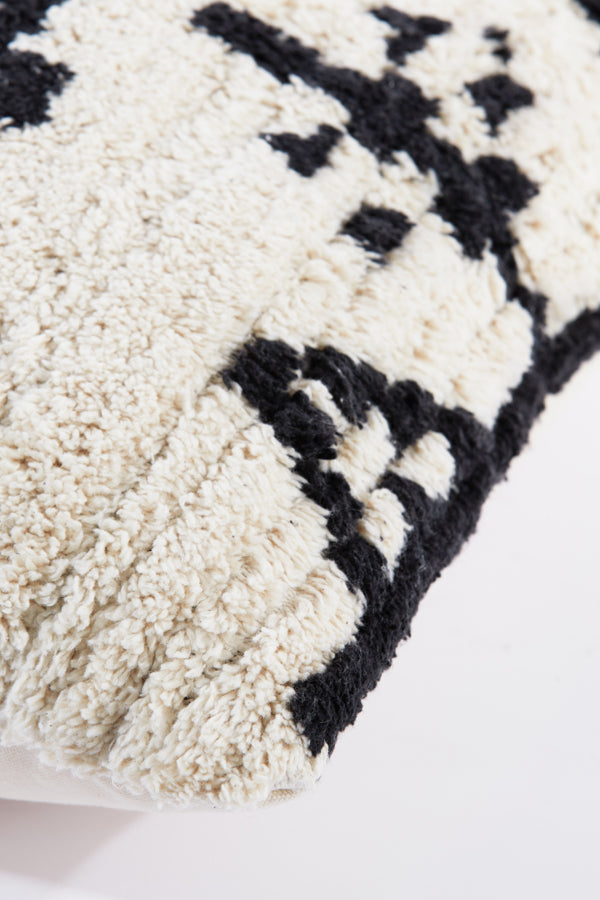 Pirna Natural-Black 45x45 cm Square Cushion