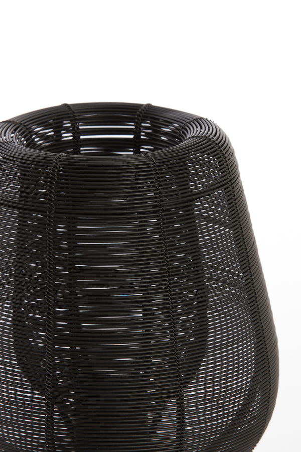 Elegant Black Aboso Table Lamp 42 cm