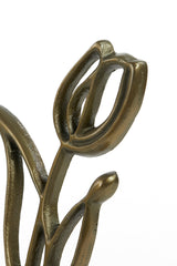 Antique Bronze Tulip Ornament on Base 17x6x35 cm