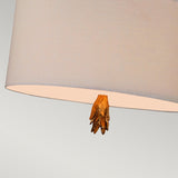 Flambeau Mardi Gras Inspired Black, Cream, and Gold Two-Light Pendant