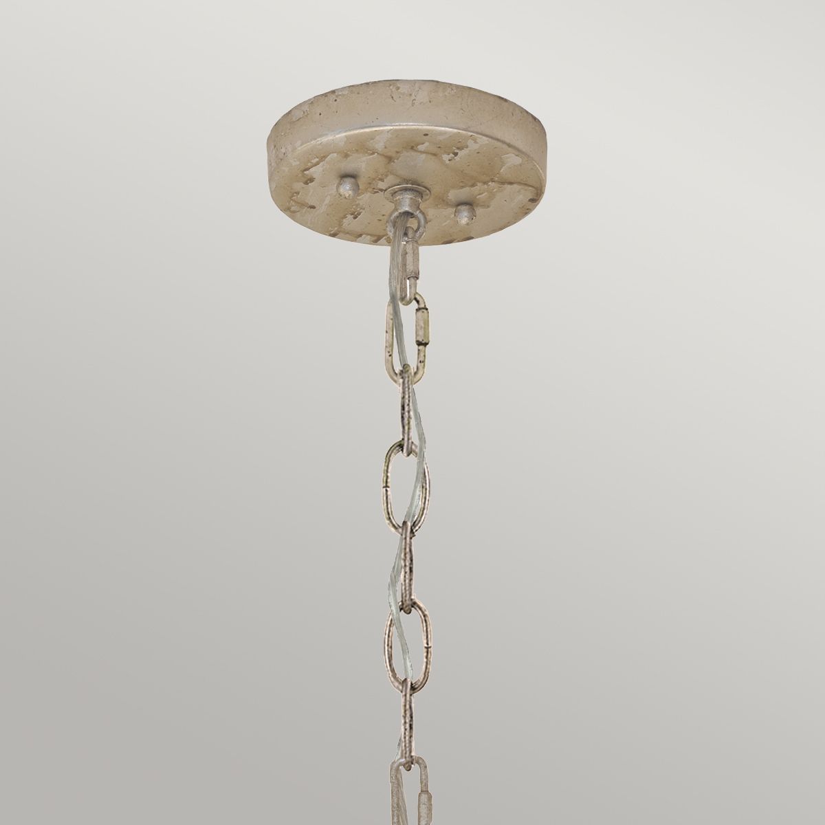 Flambeau Mardi Gras Inspired Black, Cream, and Gold Two-Light Pendant