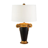 Gallier 1lt Table Lamp - Black and Gold Black and Gold