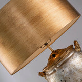 Jackson 1lt Table Lamp - Antiqued Silver with Gold Leaf Accents Antiqued Silver with Gold Leaf
