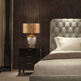 Jackson 1lt Table Lamp - Antiqued Silver with Gold Leaf Accents Antiqued Silver with Gold Leaf