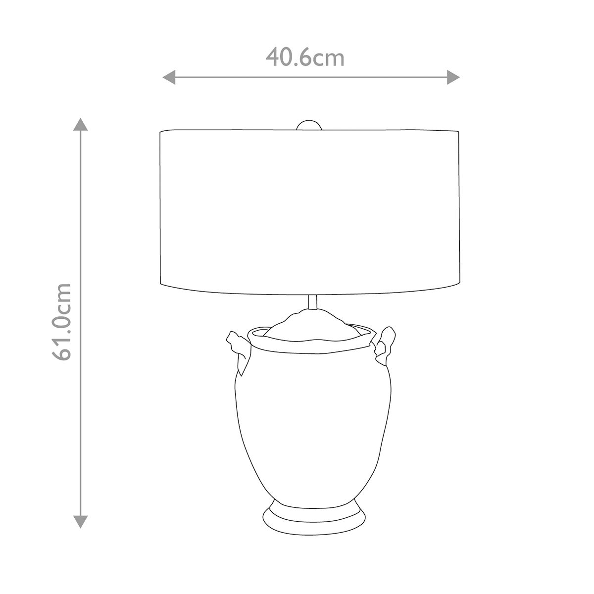 Jackson 1lt Table Lamp - Antiqued Silver with Gold Leaf Accents Antiqued Silver with Gold Leaf