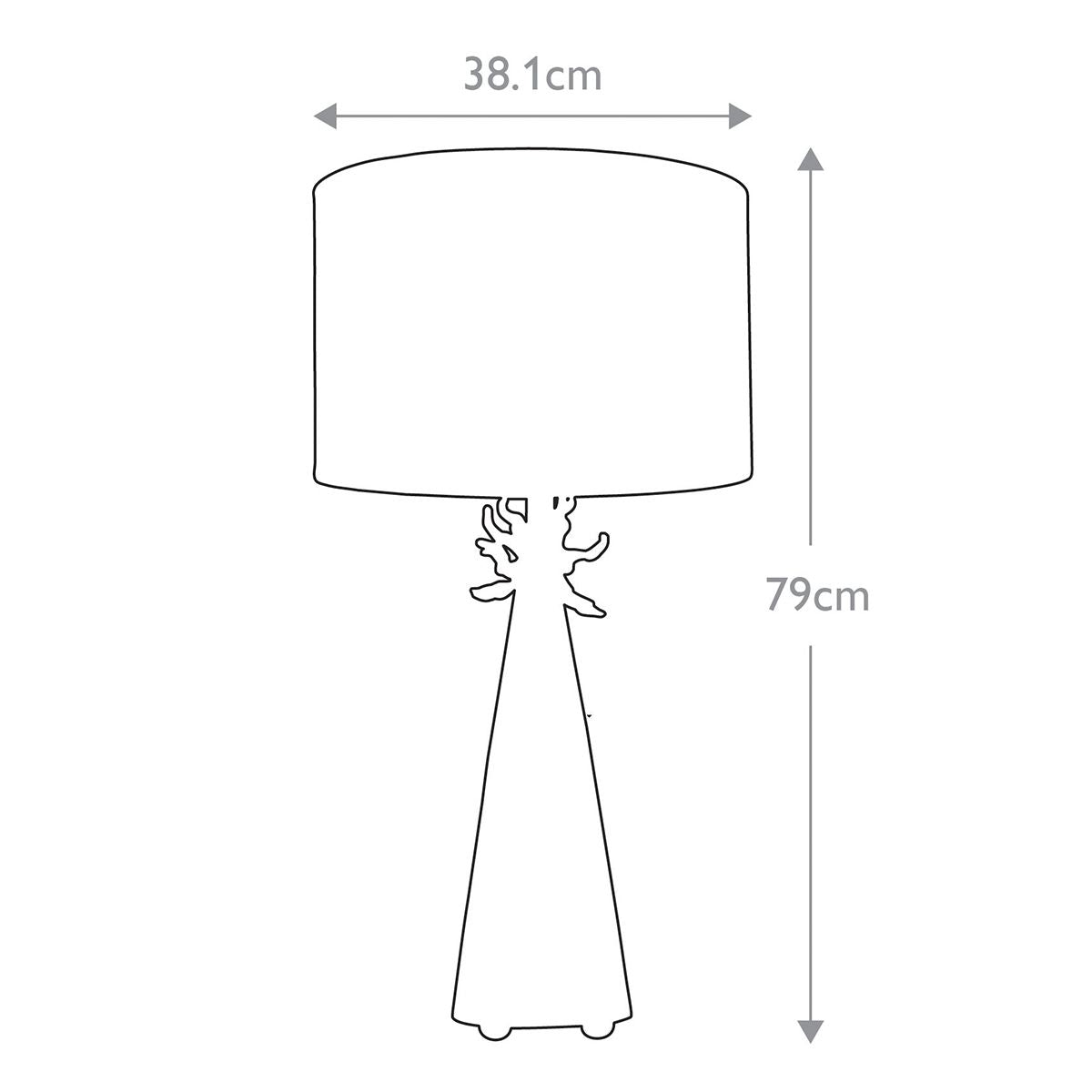 Elegant Neo White and Gold Leaf Table Lamp with Cylinder Shade