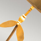 Golden Leaf Elegance Table Lamp with Shade