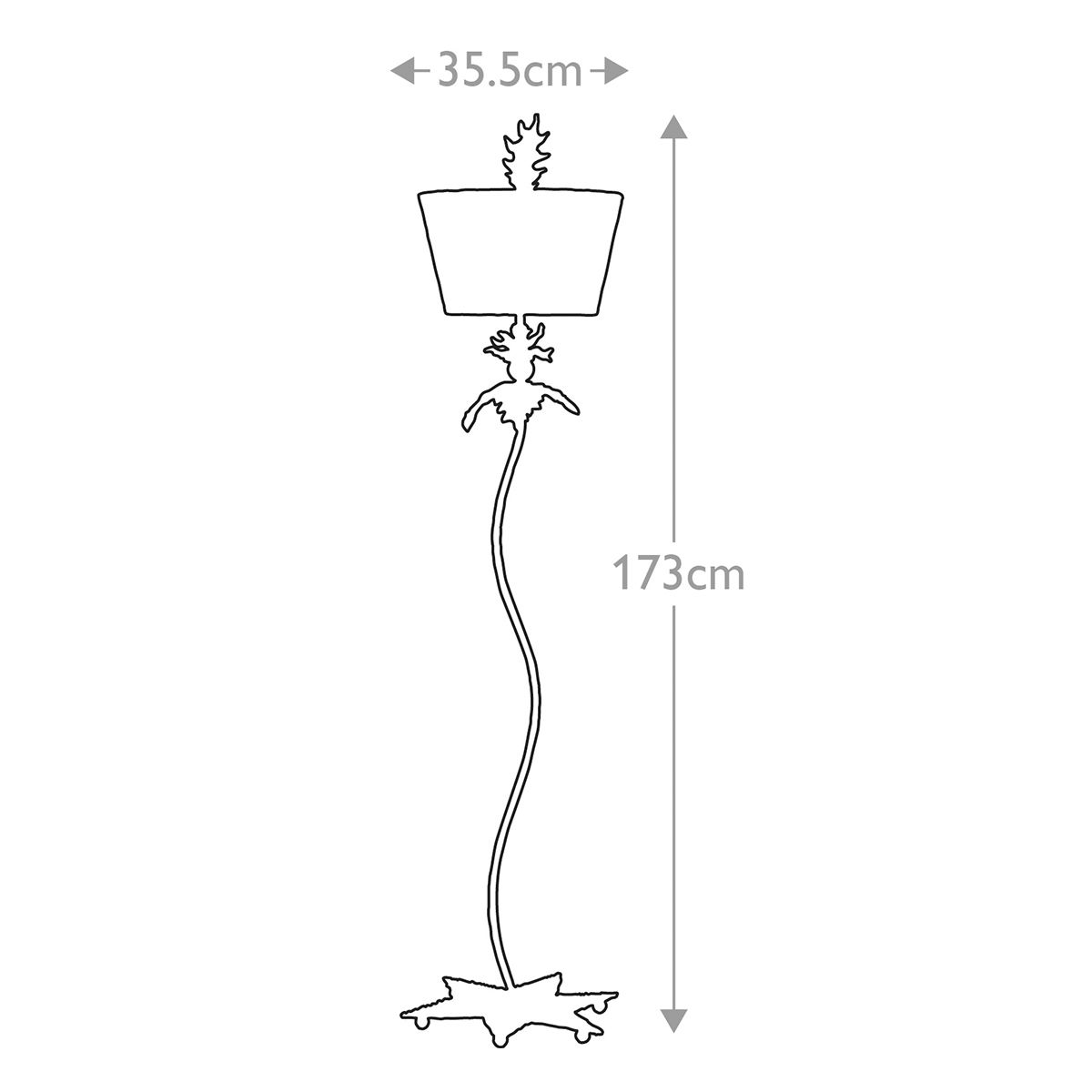 South Beach Zebra Striped Floor Lamp with Gold Accents and Shade