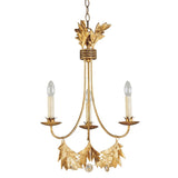Sweet Olive 3-Light Chandelier in Elegant Gilded Gold Finish