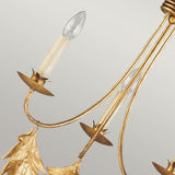 Sweet Olive 3-Light Chandelier in Elegant Gilded Gold Finish