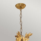 Sweet Olive 3-Light Chandelier in Elegant Gilded Gold Finish