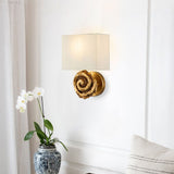Swirl 1lt Large Wall Light - Gold Leaf Gold Leaf