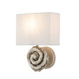 Swirl 1lt Large Wall Light - Bone White Bone White