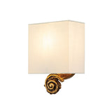 Swirl 1lt Small Wall Light - Gold Leaf Gold Leaf