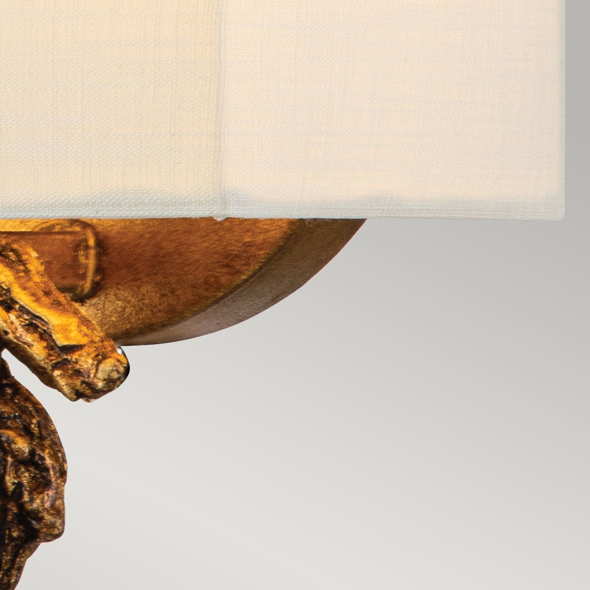 Swirl 1lt Small Wall Light - Gold Leaf Gold Leaf