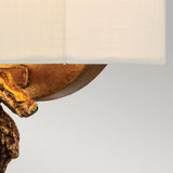 Swirl 1lt Small Wall Light - Gold Leaf Gold Leaf