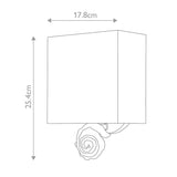 Swirl 1lt Small Wall Light - Gold Leaf Gold Leaf