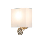 Swirl 1lt Small Wall Light - Bone White Bone White