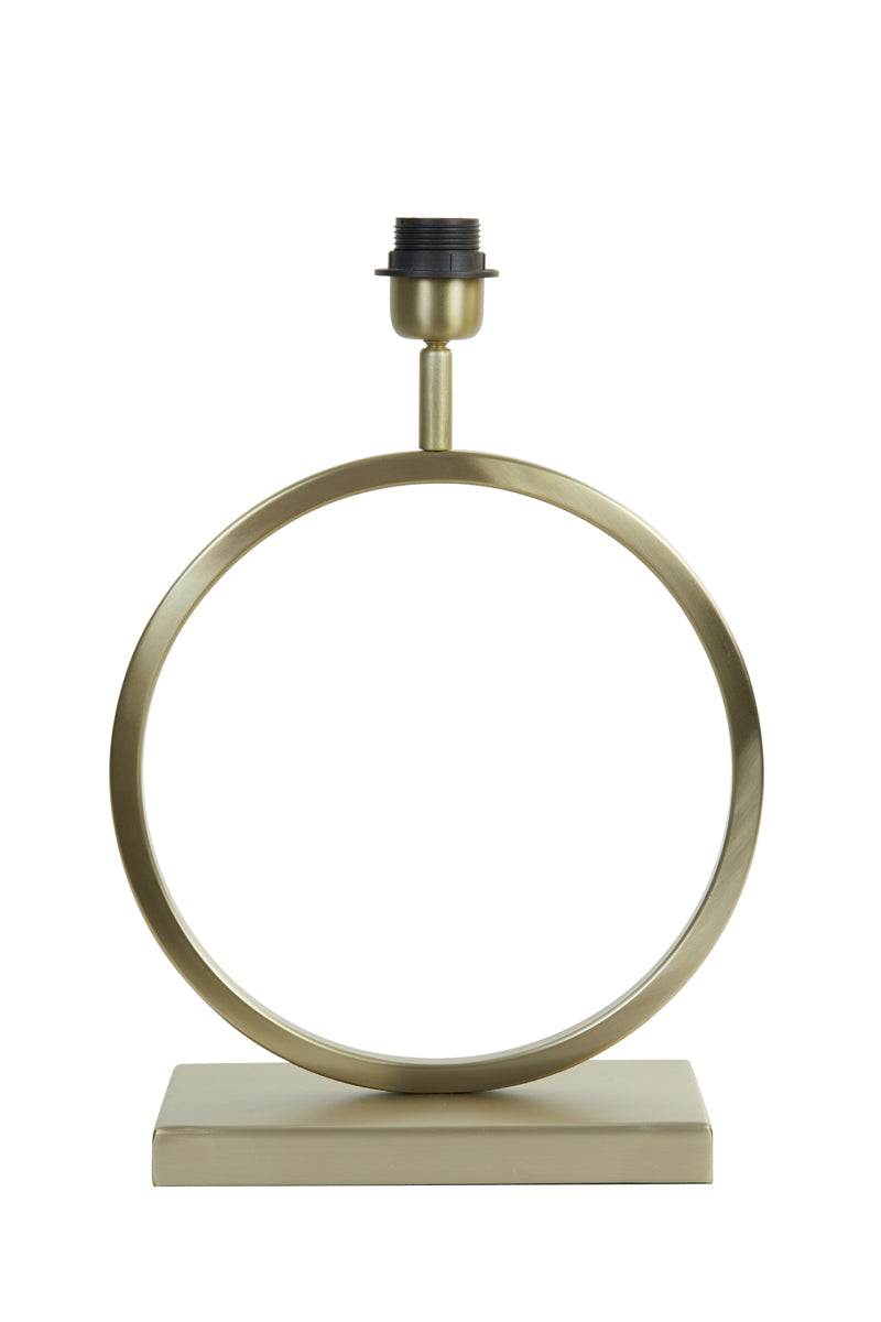 Elegant Light Gold Lamp Base with Textured Design - 30x13x37 cm