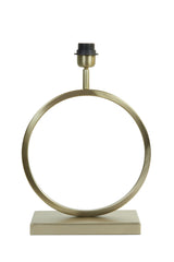 Elegant Light Gold Lamp Base with Textured Design - 30x13x37 cm