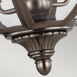 Victorian Elegance Pendant Globe Chandelier, 3-Light Fixture