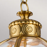 Adams Victorian-Inspired 3-Light Pendant Chandelier - Burnished Brass