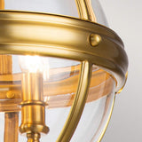 Adams Victorian-Inspired 3-Light Pendant Chandelier - Burnished Brass
