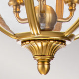 Adams Victorian-Inspired 3-Light Pendant Chandelier - Burnished Brass