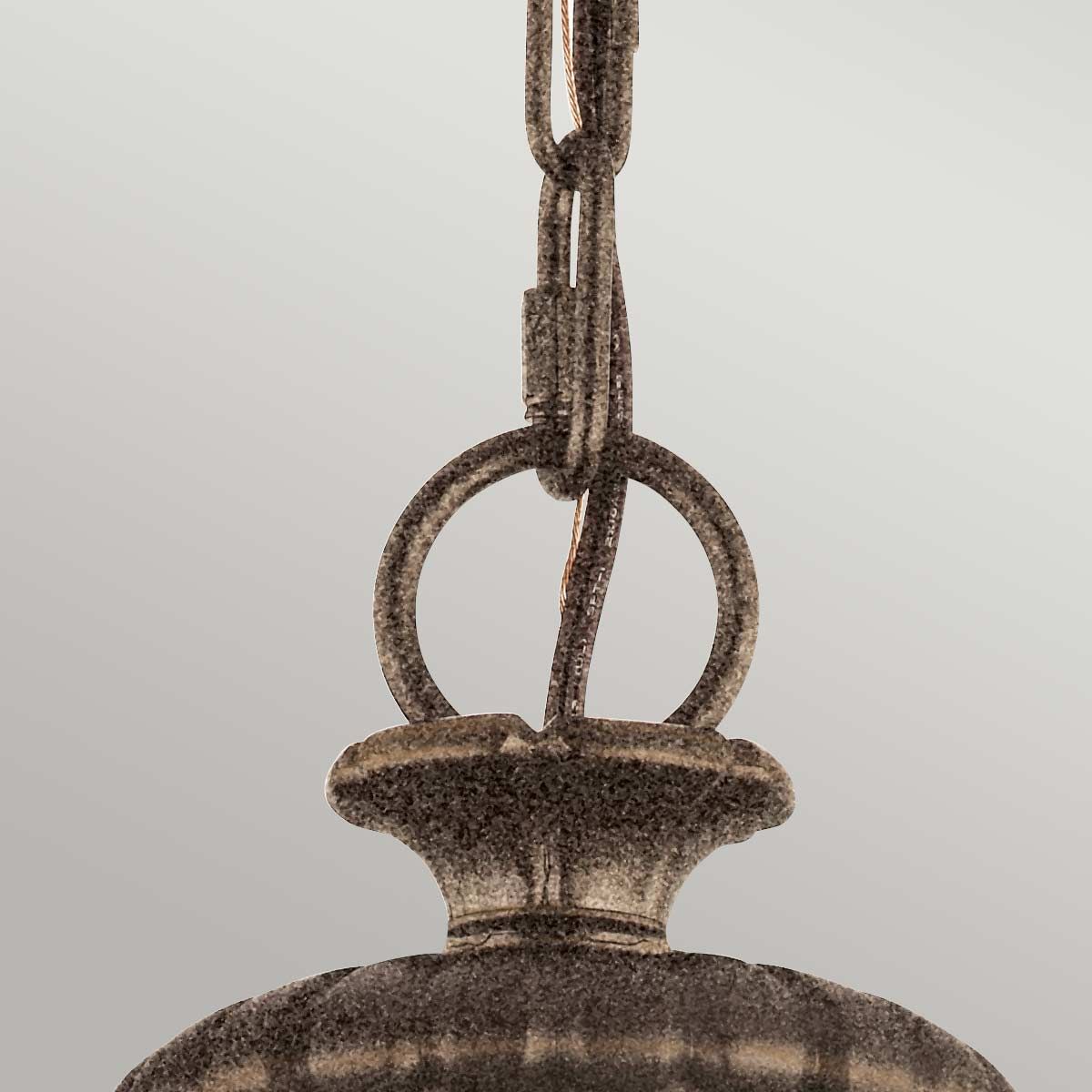 Adams Victorian Bronze Globe Light Pendant Chandelier, 3-Bulb