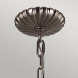 Victorian Elegance Nickel Globe Pendant Chandelier with 4 Bulbs