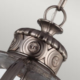 Victorian Elegance Nickel Globe Pendant Chandelier with 4 Bulbs