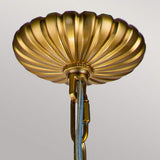 Adams 4-Light Victorian Inspired Pendant Chandelier - Burnished Brass