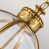 Adams 4-Light Victorian Inspired Pendant Chandelier - Burnished Brass