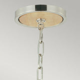 Contemporary Light Oak Pendant with Opal Glass Globe