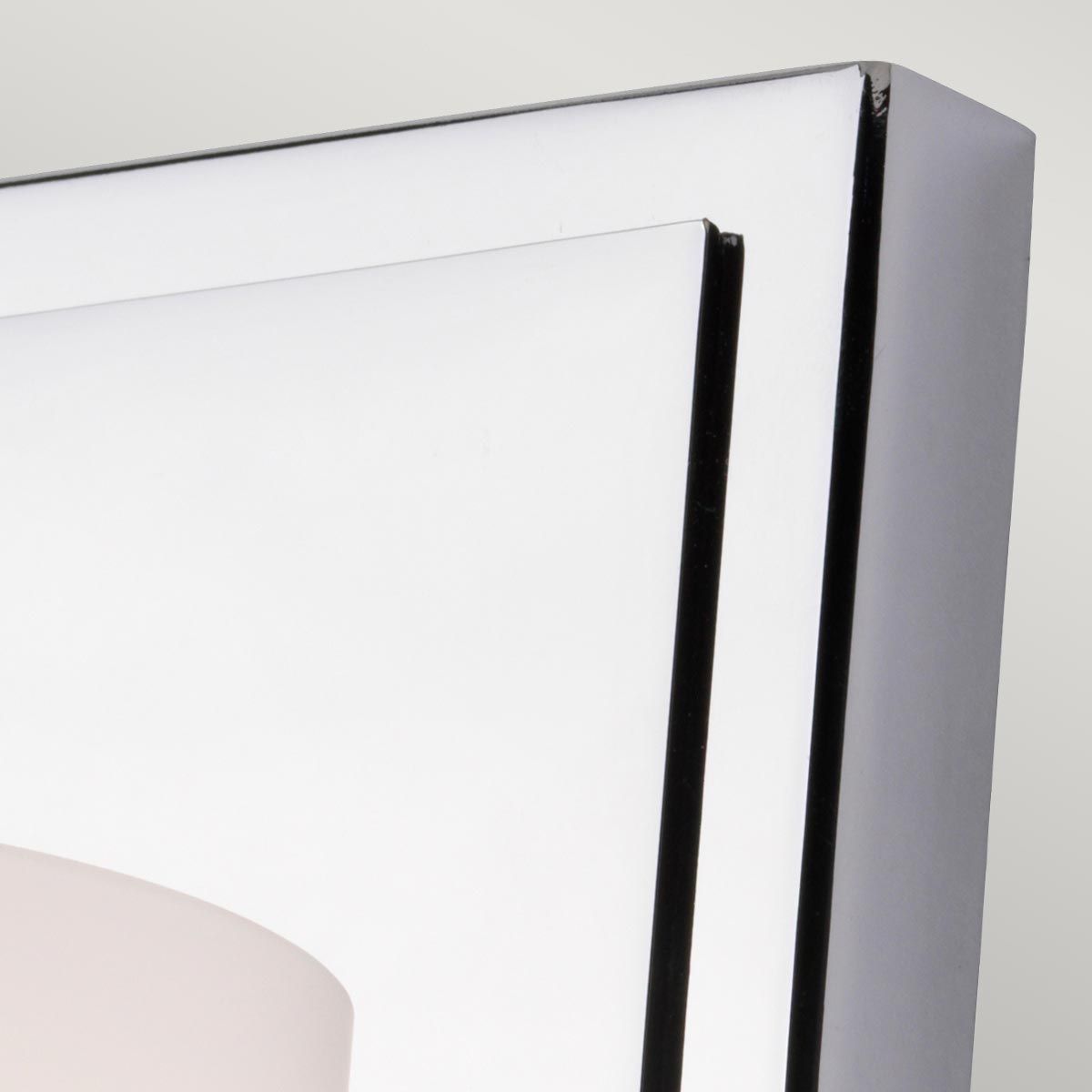 Amalia Polished Chrome Opal Glass Bathroom Wall Light