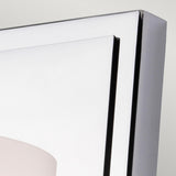 Amalia Polished Chrome Opal Glass Bathroom Wall Light